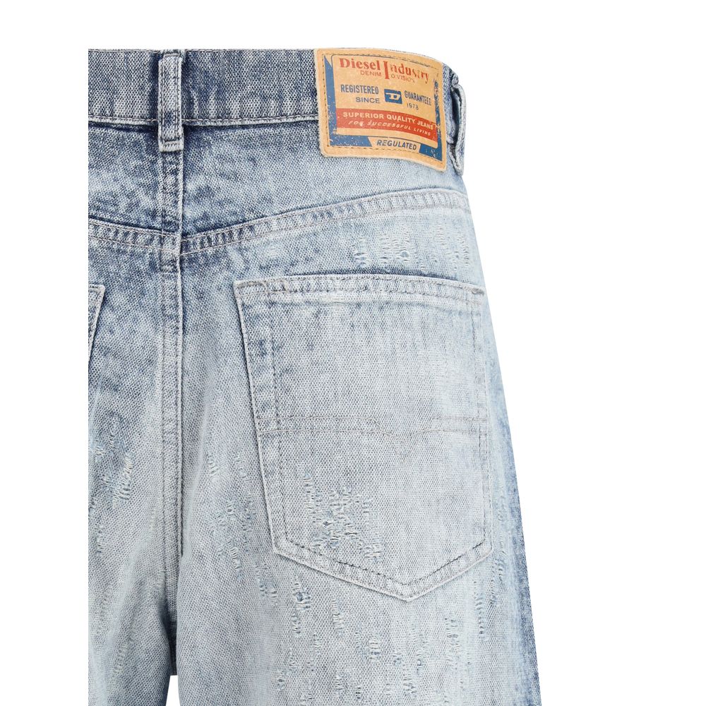 Diesel 1971 D-Sent Regular Jeans - Blue Cotton Straight-Leg