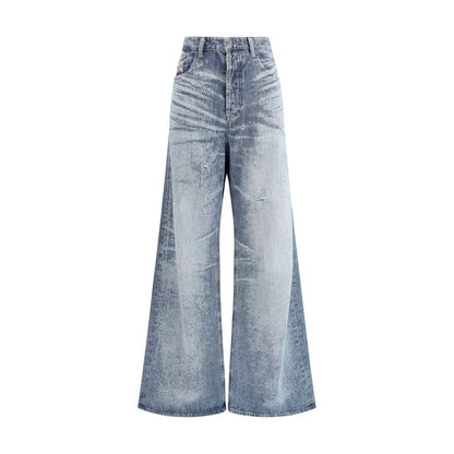 Diesel D-Sire 1996 Blue Cotton Flared Jeans