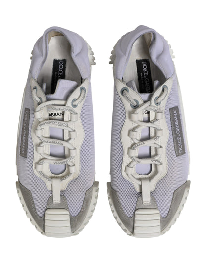 Dolce & Gabbana White Lace Up Low Top NS1 Sneakers for Men