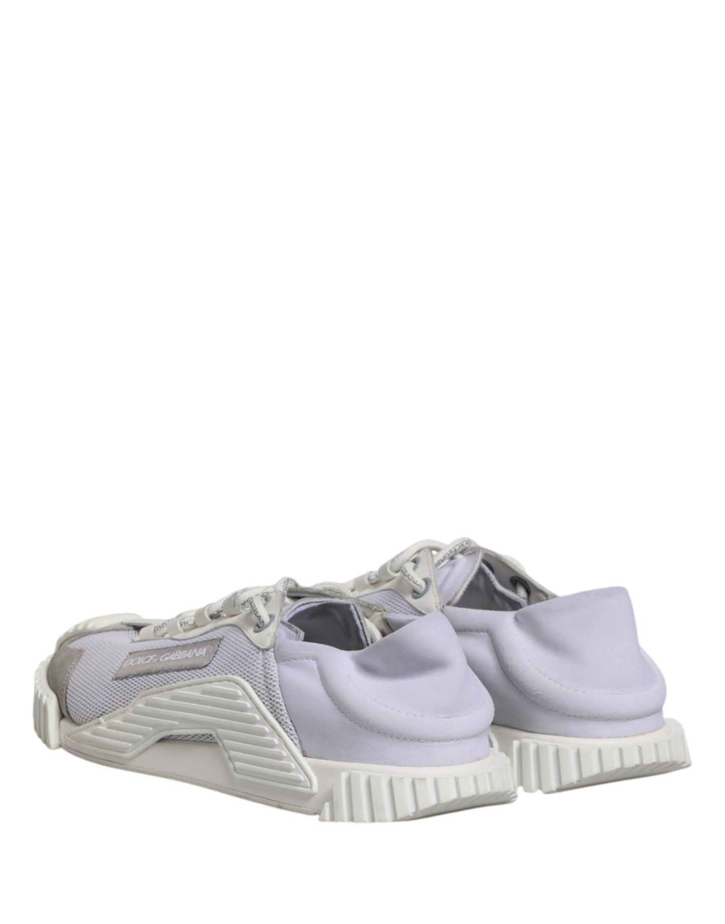Dolce & Gabbana White Lace Up Low Top NS1 Sneakers for Men