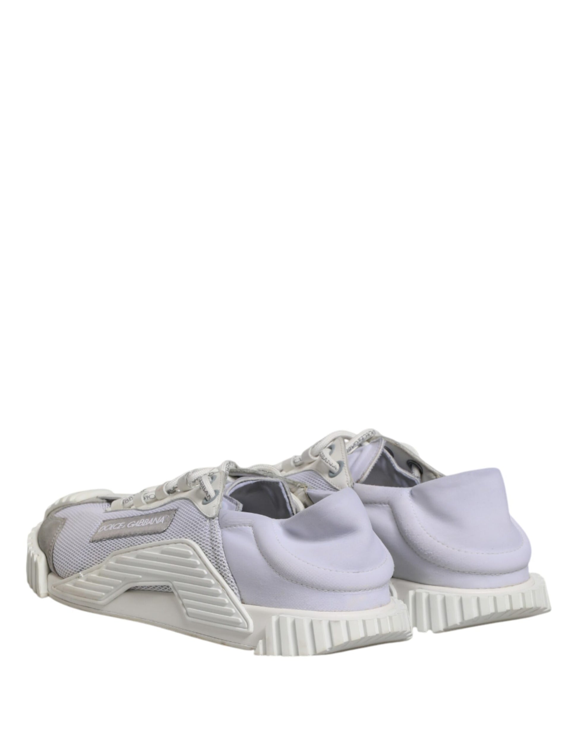 Dolce & Gabbana White Lace Up Low Top NS1 Sneakers for Men