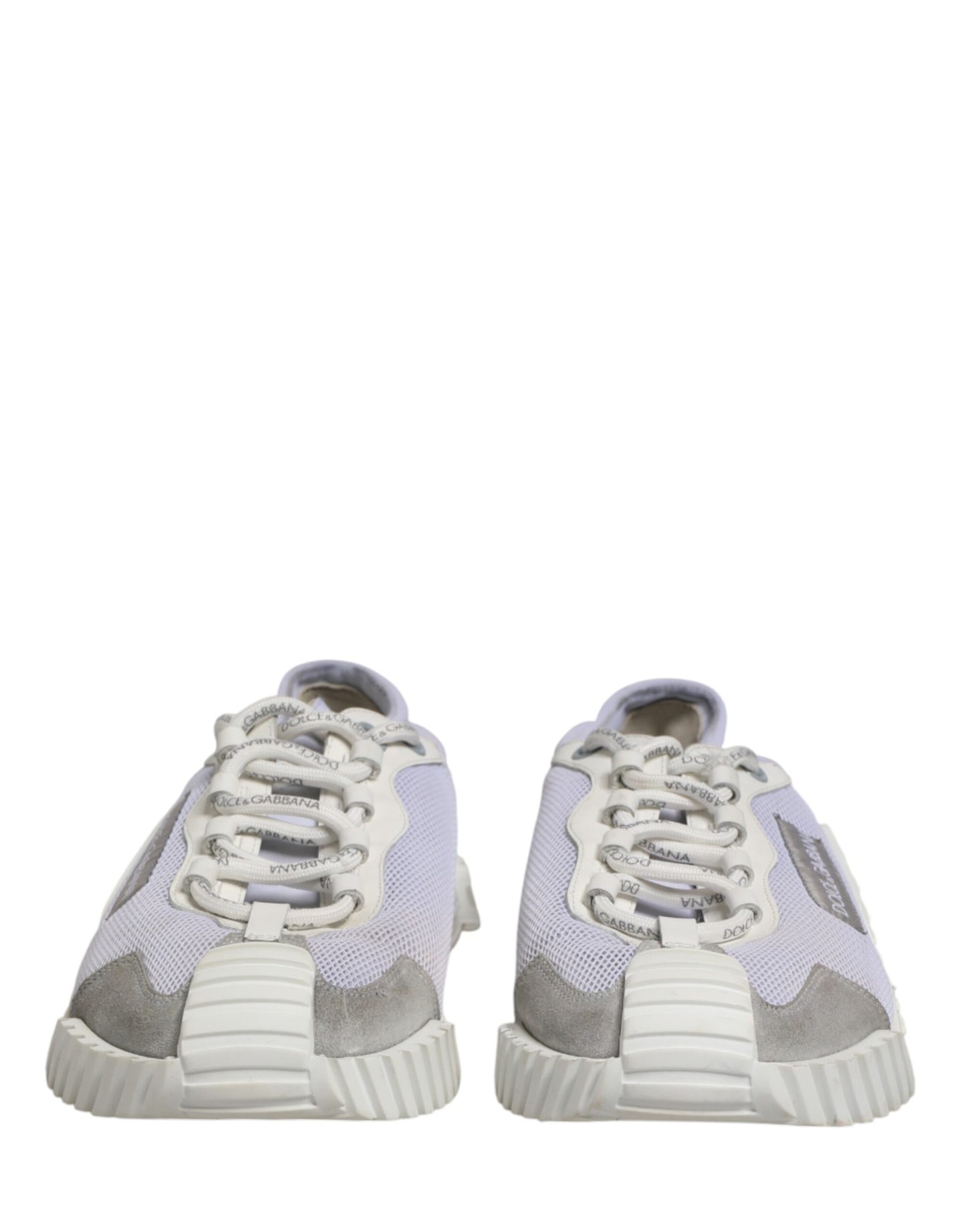 Dolce & Gabbana White Lace Up Low Top NS1 Sneakers for Men