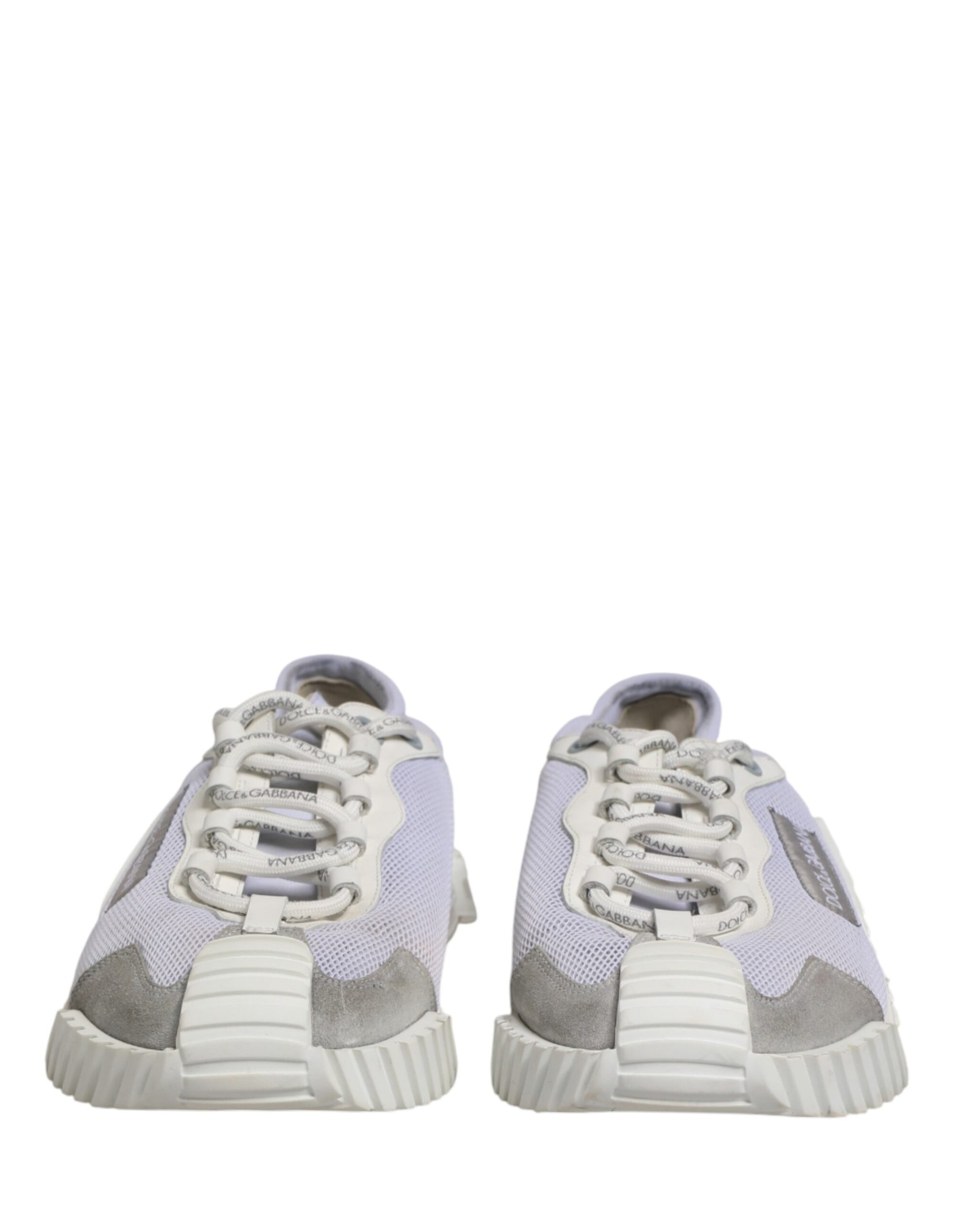 Dolce & Gabbana White Lace Up Low Top NS1 Sneakers for Men