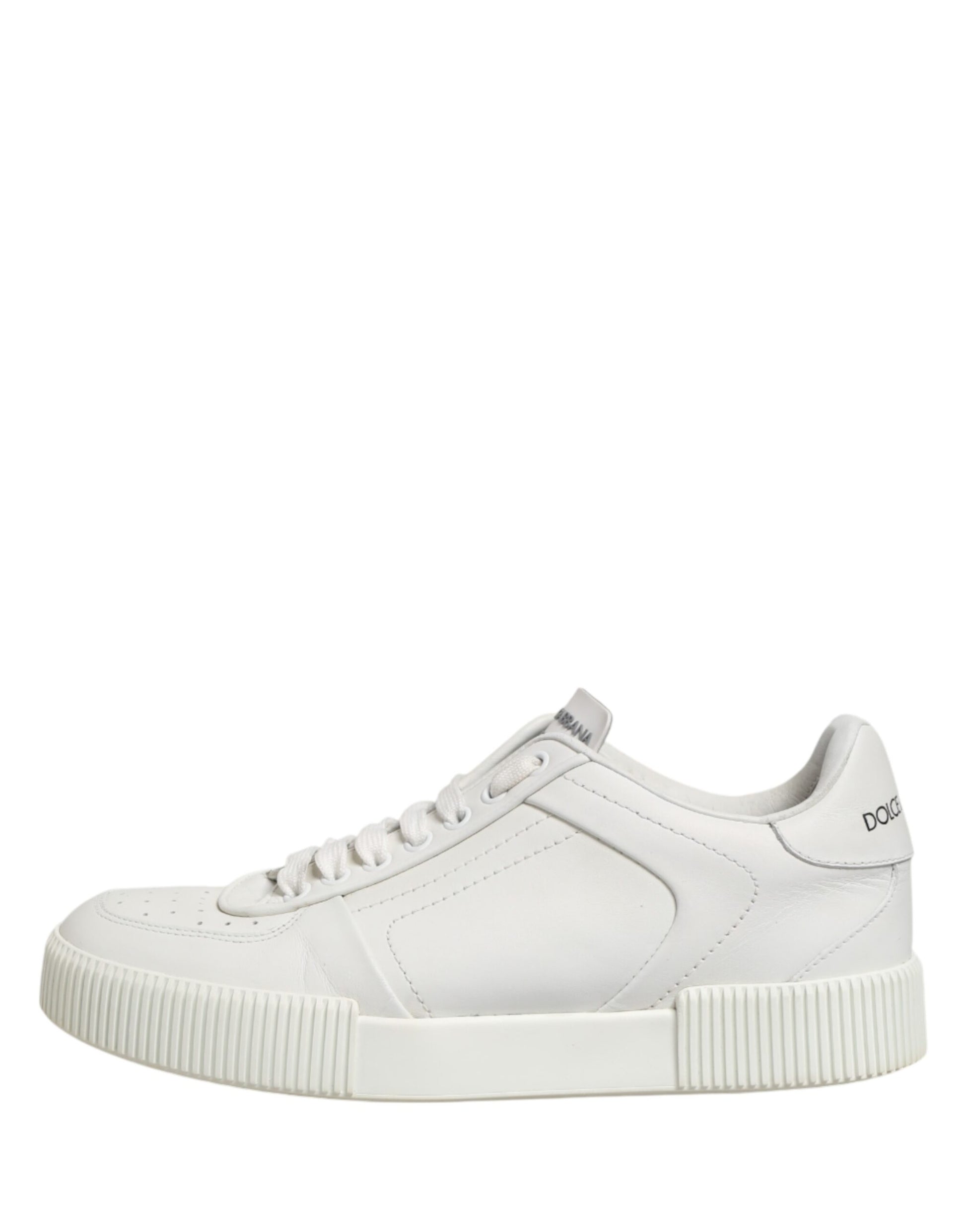 Dolce & Gabbana White MIAMI Calf Low Top Men Sneakers  Shoes