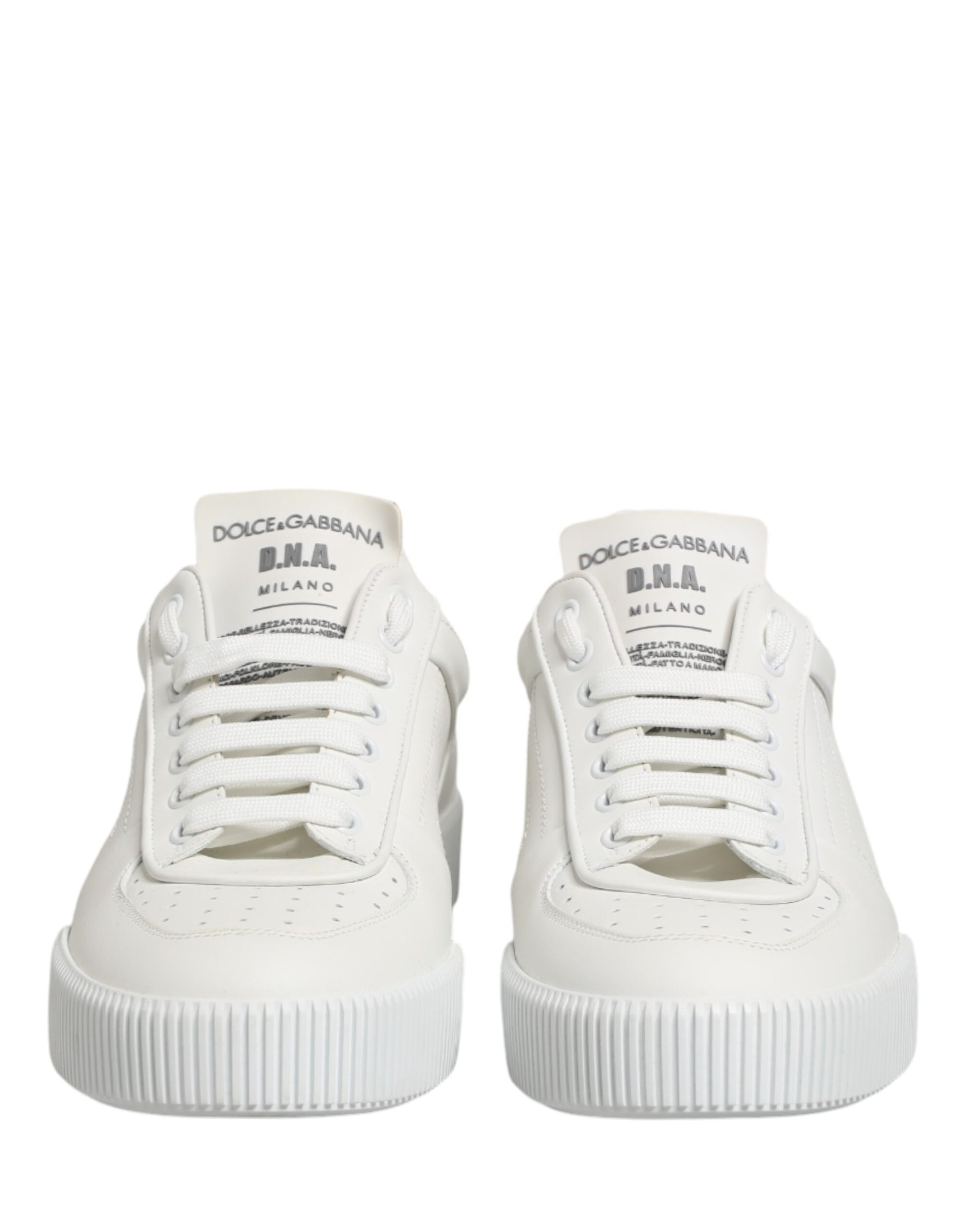 Dolce & Gabbana MIAMI Calf Low Top Men Sneakers - White