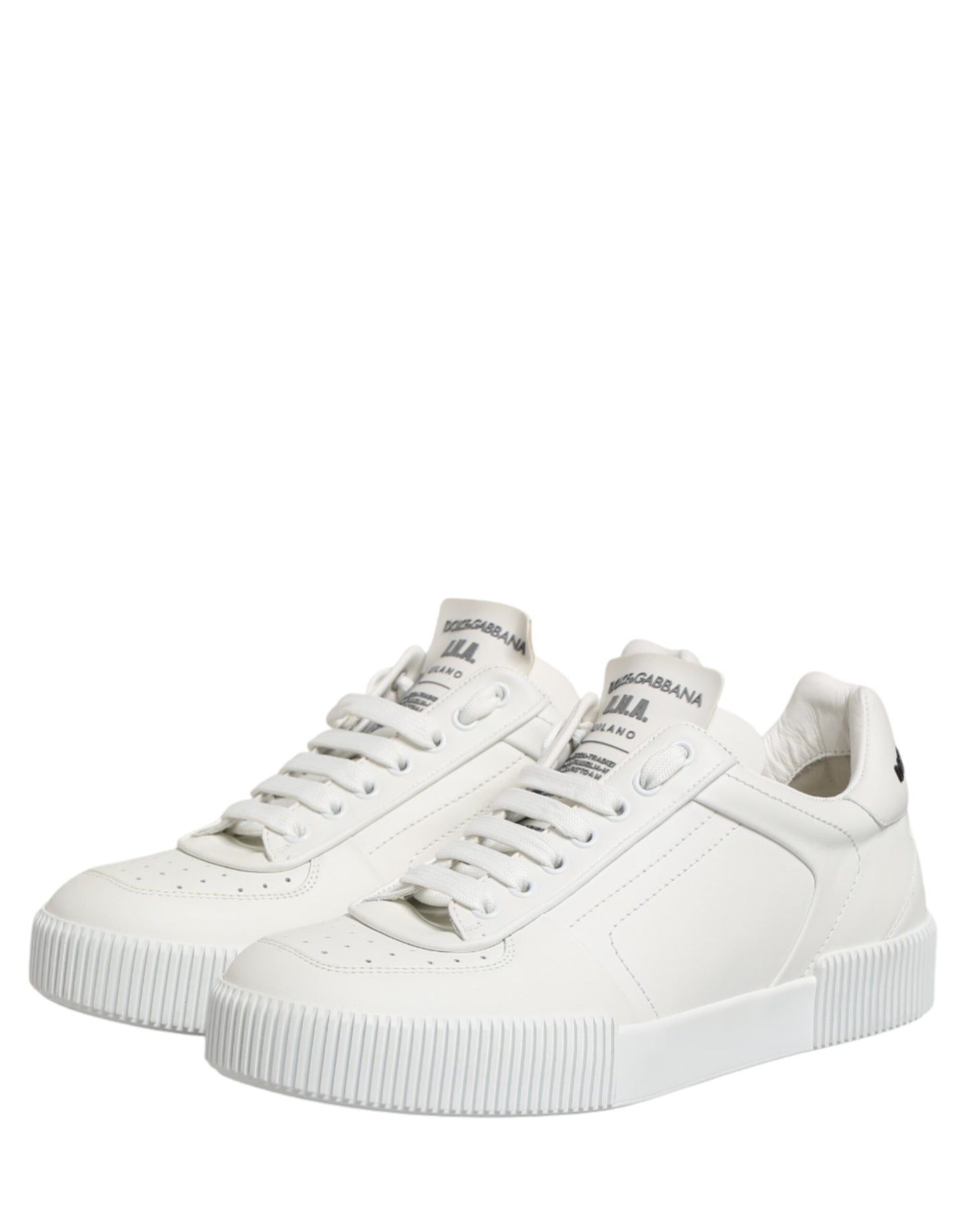 Dolce & Gabbana MIAMI Calf Low Top Men Sneakers - White