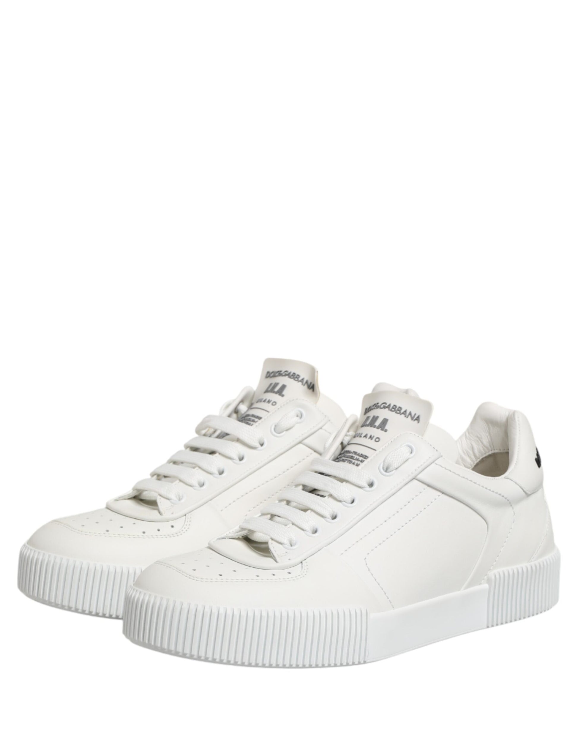 Dolce & Gabbana MIAMI Calf Low Top Men Sneakers - White