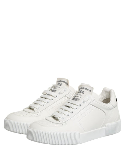 Dolce & Gabbana MIAMI Calf Low Top Men Sneakers - White