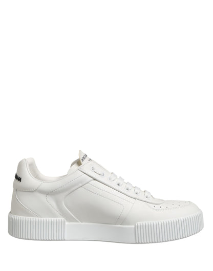 Dolce & Gabbana MIAMI Calf Low Top Men Sneakers - White
