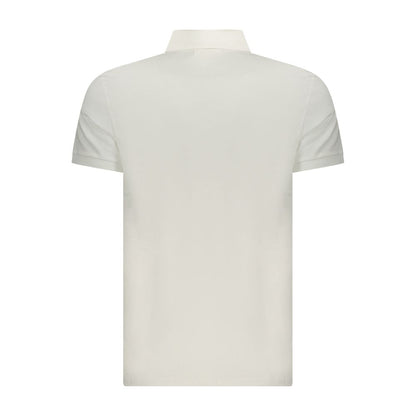 Calvin Klein White Cotton Men Polo Shirt