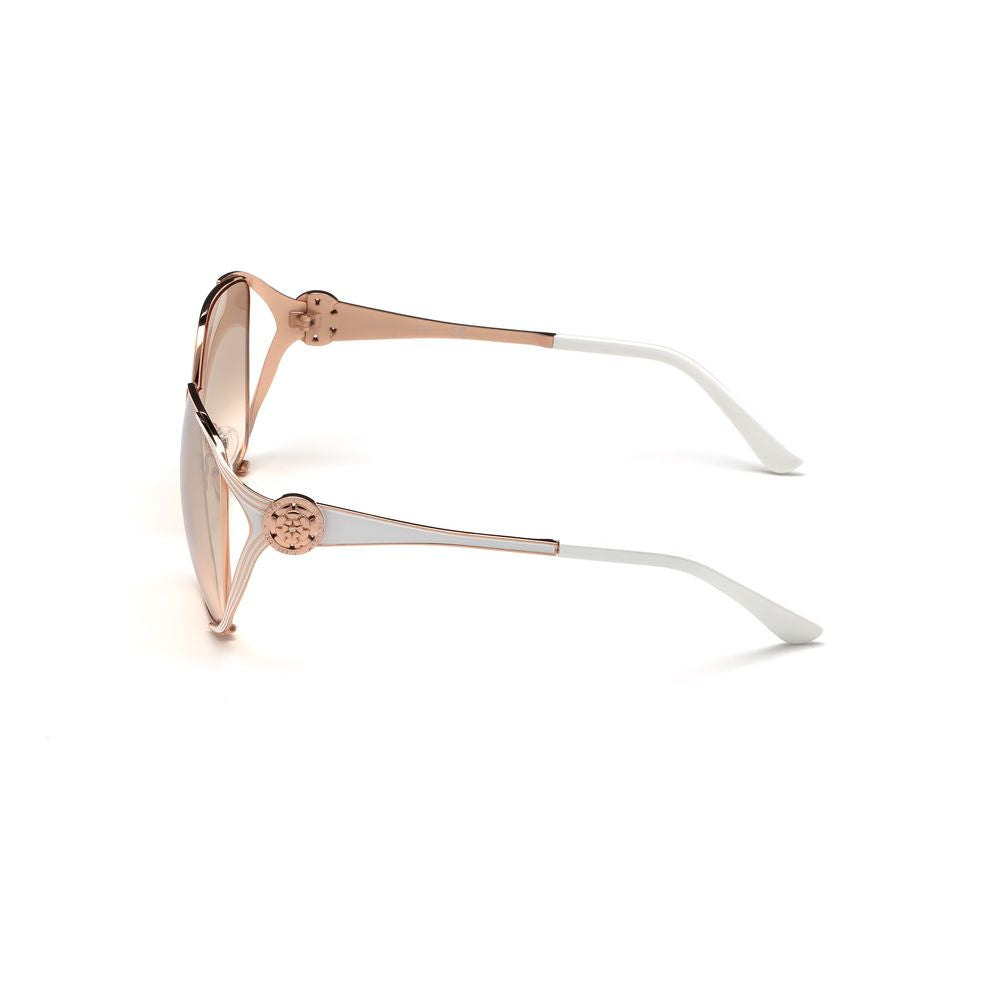 Guess Women’s Sunglasses – Pink Gold Metal Frame, Burgundy Mirror Lenses