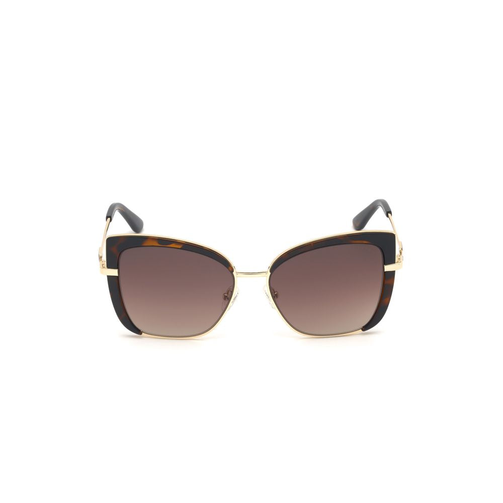 Guess Women’s Sunglasses – Brown Metal Frame, Gradient Lenses