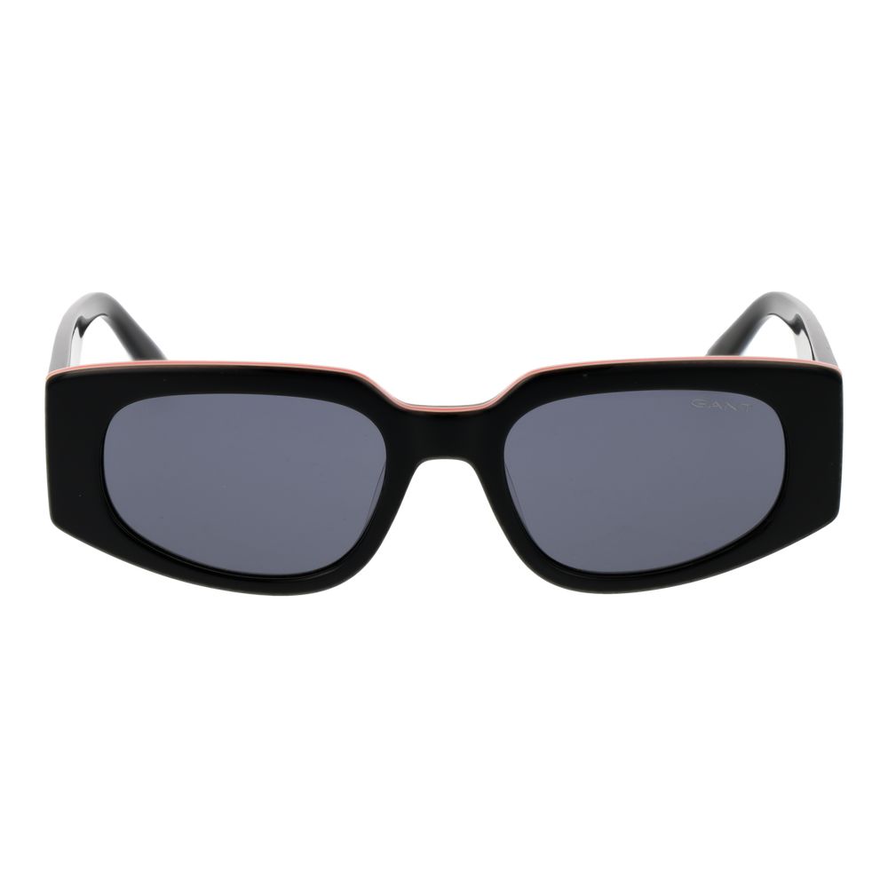 Gant Men’s Sunglasses – Black Oval Frame, Grey Lenses