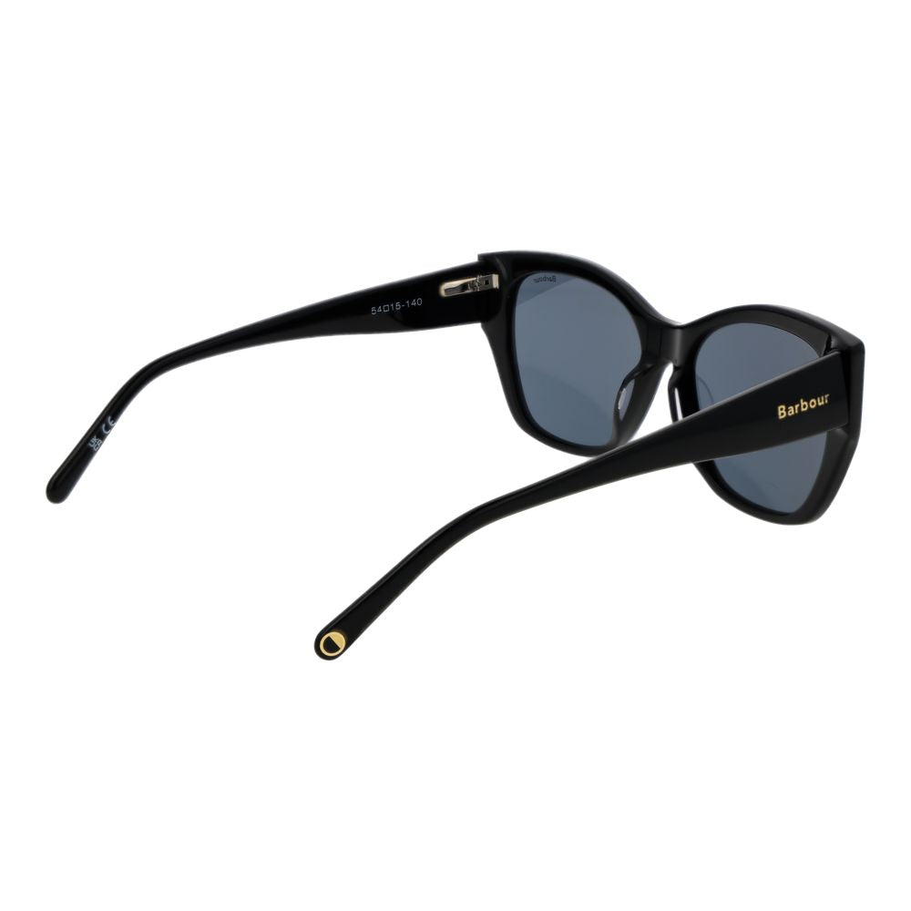 Barbour Women’s Sunglasses – Black Cat Eye Frame, Grey Lenses
