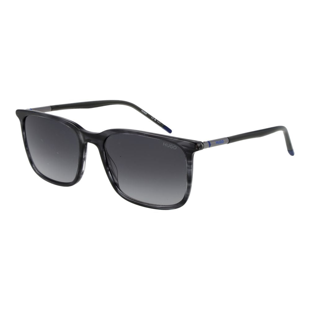 Hugo Boss Men’s Sunglasses – Gray Rectangle Frame, Grey Gradient Lenses
