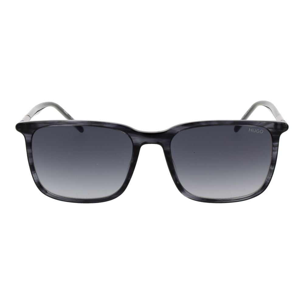 Hugo Boss Men’s Sunglasses – Gray Rectangle Frame, Grey Gradient Lenses