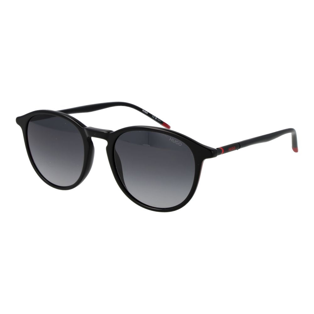Hugo Boss Men's Sunglasses – Black Full-Rim Frame, Grey Gradient Lenses