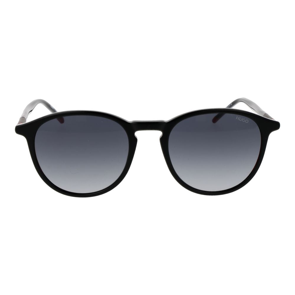 Hugo Boss Men's Sunglasses – Black Full-Rim Frame, Grey Gradient Lenses