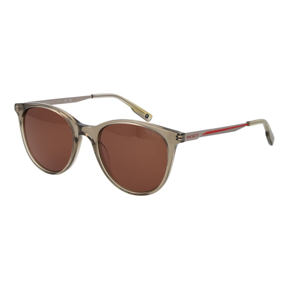 Hackett Men’s Sunglasses – Green Panto Frame, Brown Lenses