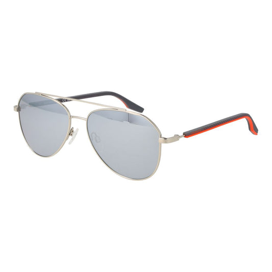Converse Unisex Sunglasses – Silver Aviator Frame with Mirrored Grey Lenses