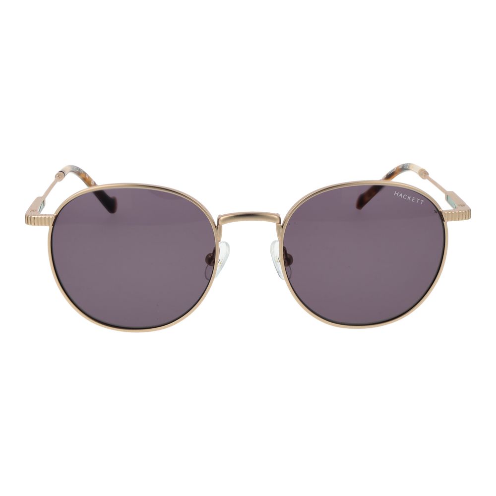 Hackett Men’s Gold Metal Sunglasses – Full-Rim, Grey Lenses