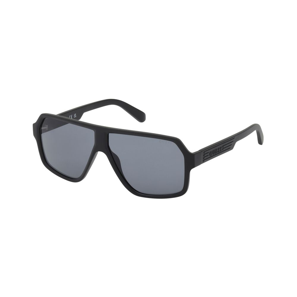 Guess Men’s Sunglasses – Black Full-Rim Frame, Grey Lenses