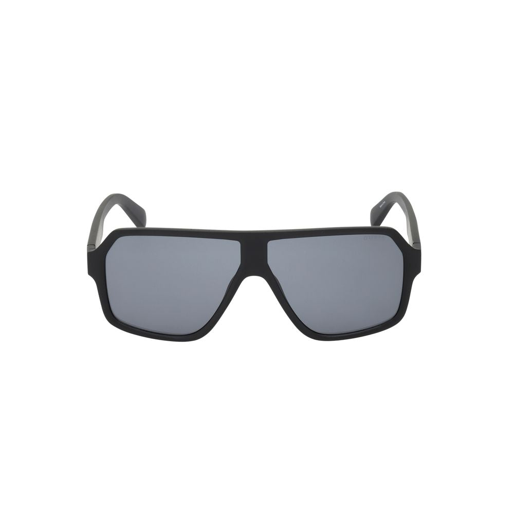 Guess Men’s Sunglasses – Black Full-Rim Frame, Grey Lenses