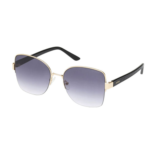 Guess Women’s Sunglasses – Golden Metal Frame, Purple Lenses