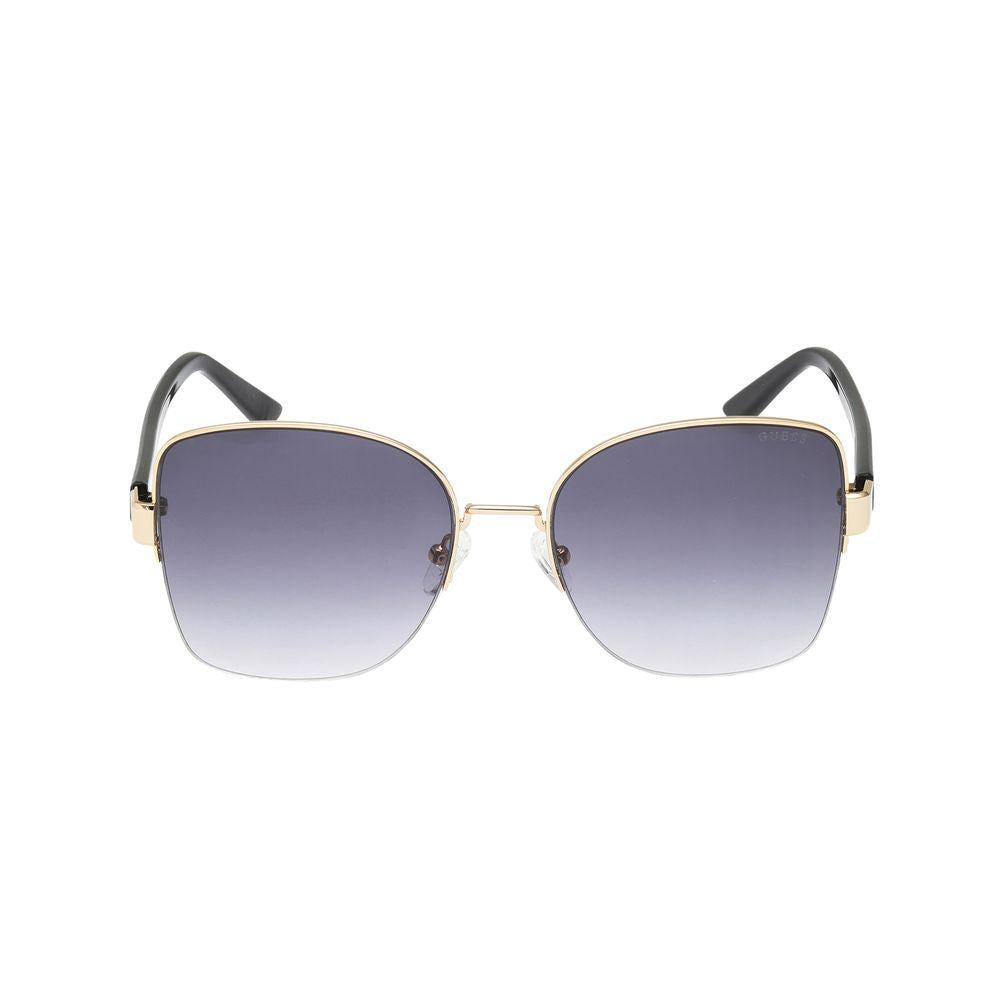 Guess Women’s Sunglasses – Golden Metal Frame, Purple Lenses