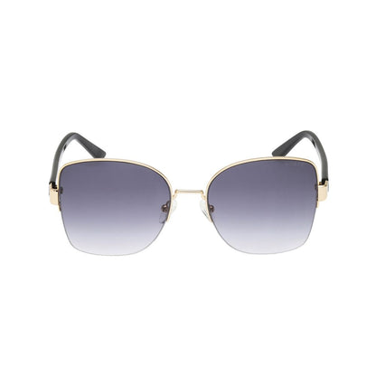 Guess Women’s Sunglasses – Golden Metal Frame, Purple Lenses