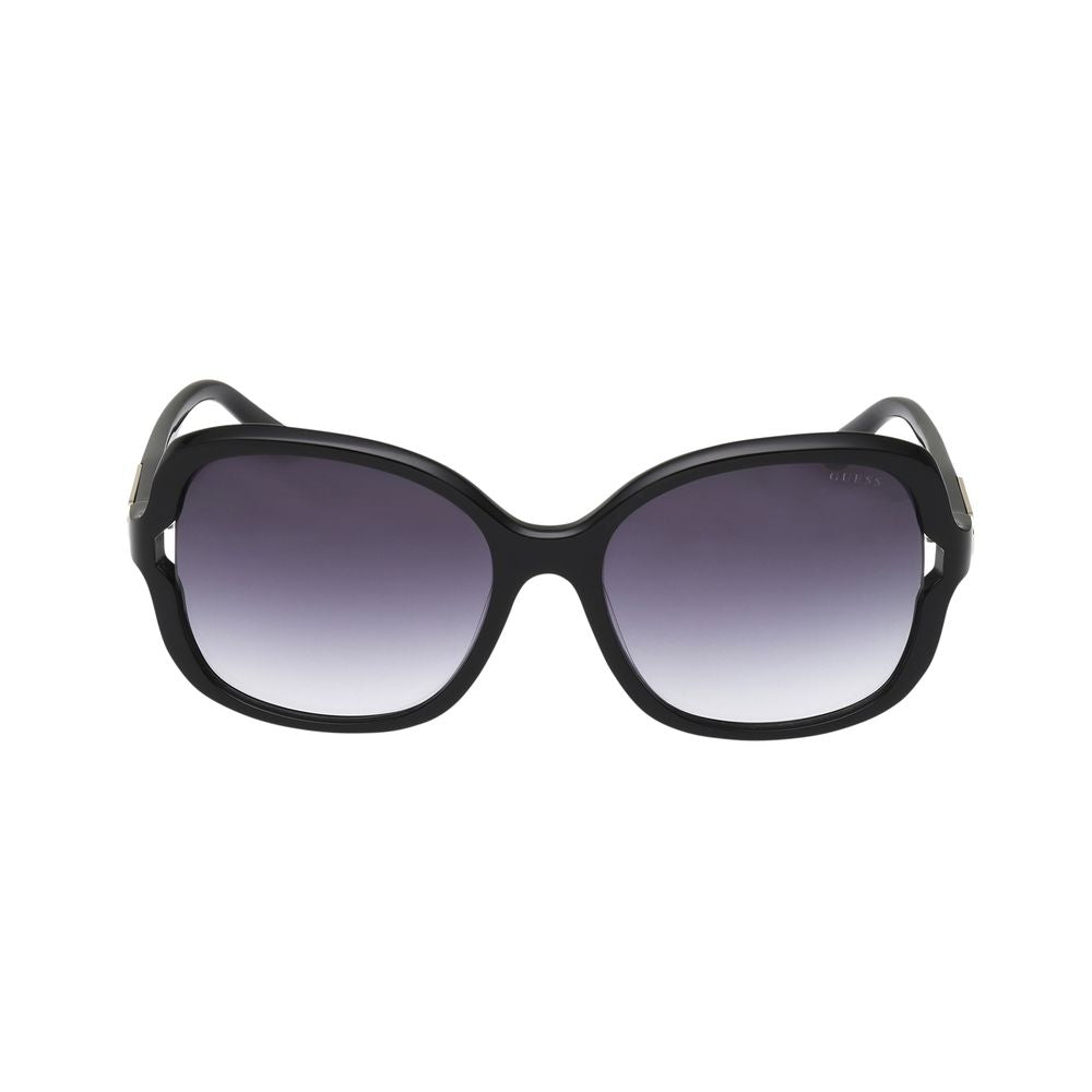 Guess Women’s Sunglasses – Black Resin Frame, Grey Lenses