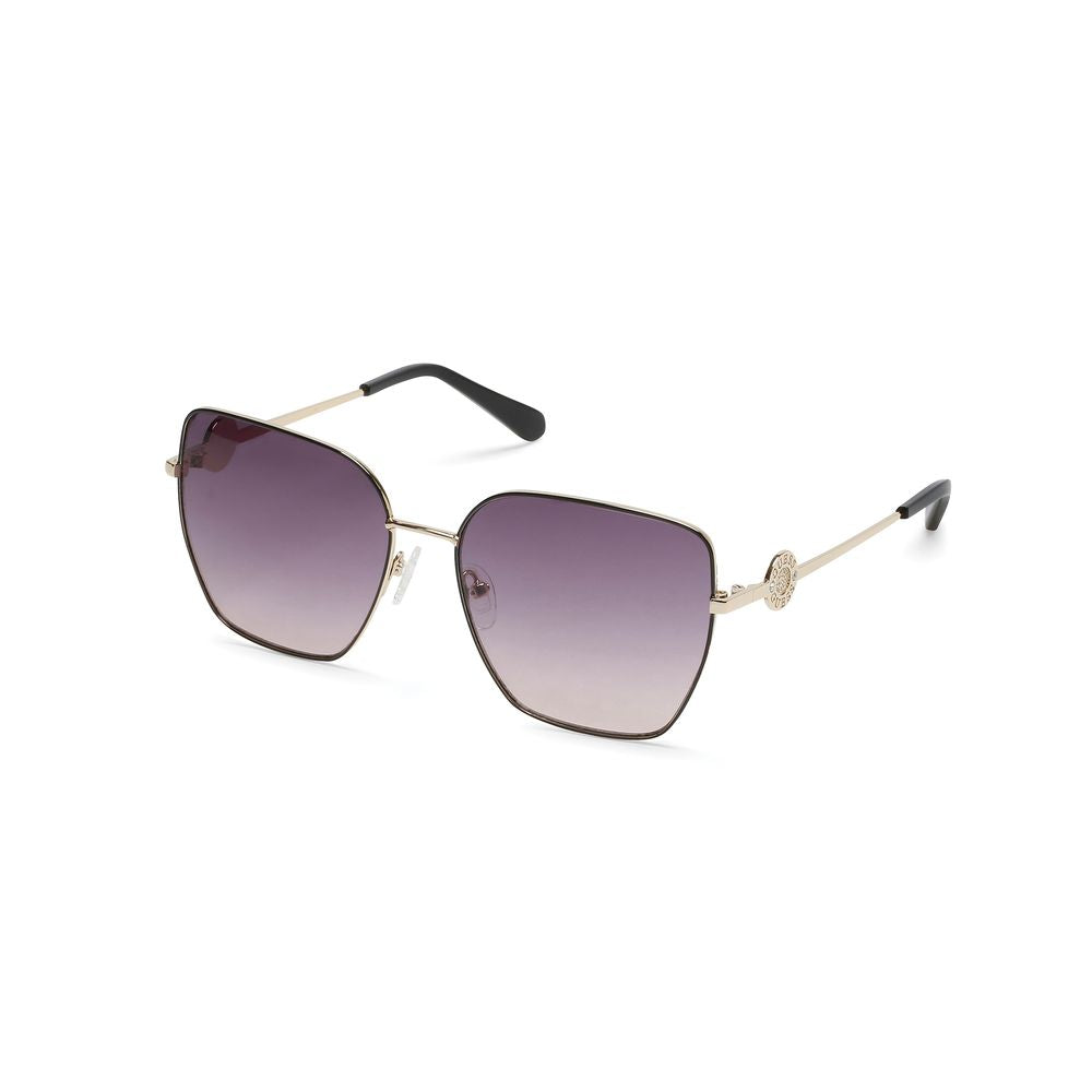 Guess Women’s Sunglasses – Golden Metal Frame, Purple Lenses