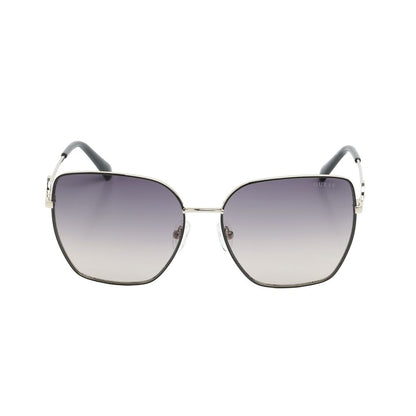 Guess Women’s Sunglasses – Golden Metal Frame, Purple Lenses
