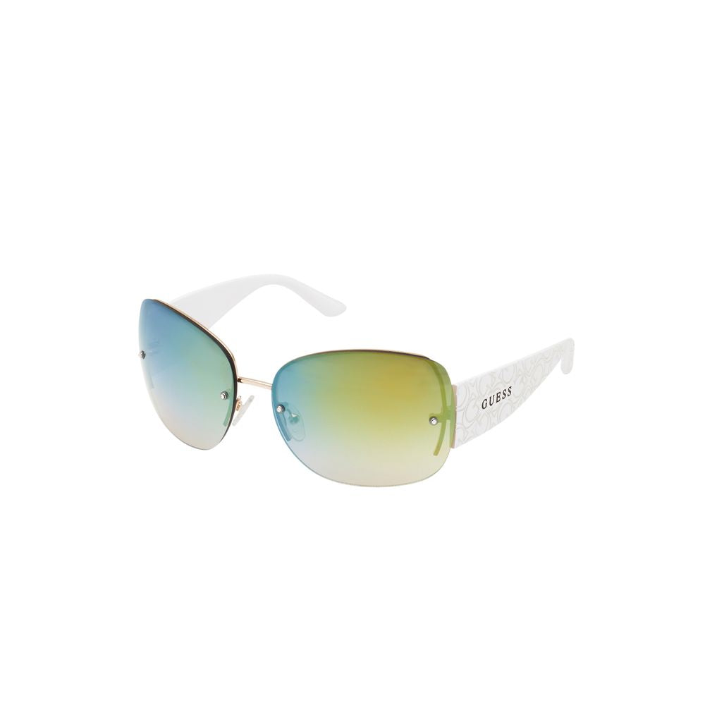 Guess Women’s Sunglasses – Golden Metal Frame, Multicoloured Lenses