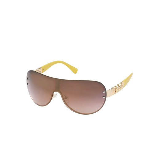 Guess Women’s Sunglasses – Golden Metal Frame, Brown Lenses