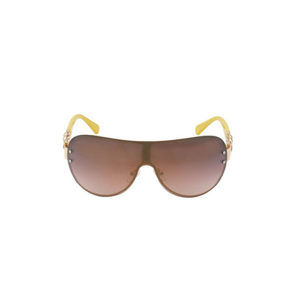 Guess Women’s Sunglasses – Golden Metal Frame, Brown Lenses
