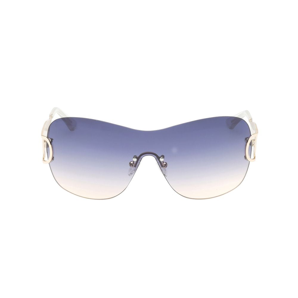 Guess Women’s Sunglasses – Golden Metal Frame, Blue Lenses