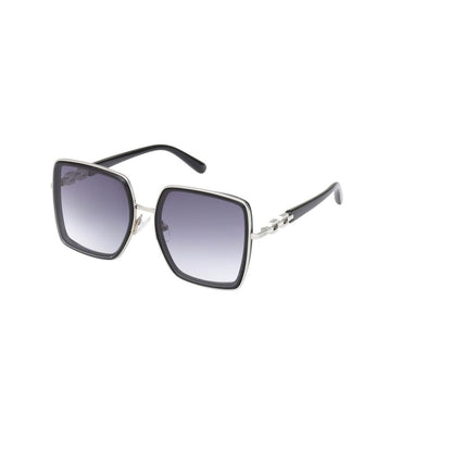 Guess Women’s Sunglasses – Black Metal Frame, Blue Lenses