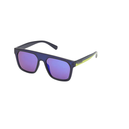 Guess Men’s Sunglasses – Blue Resin Frame, Purple Lenses