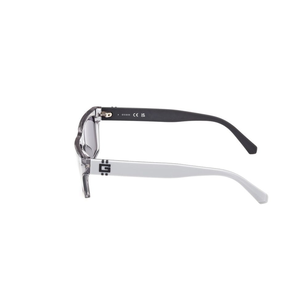 Guess Men’s Sunglasses – Grey Full-Rim Frame, Grey Lenses