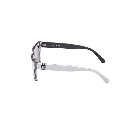Guess Men’s Sunglasses – Grey Resin Frame, 56mm Lenses