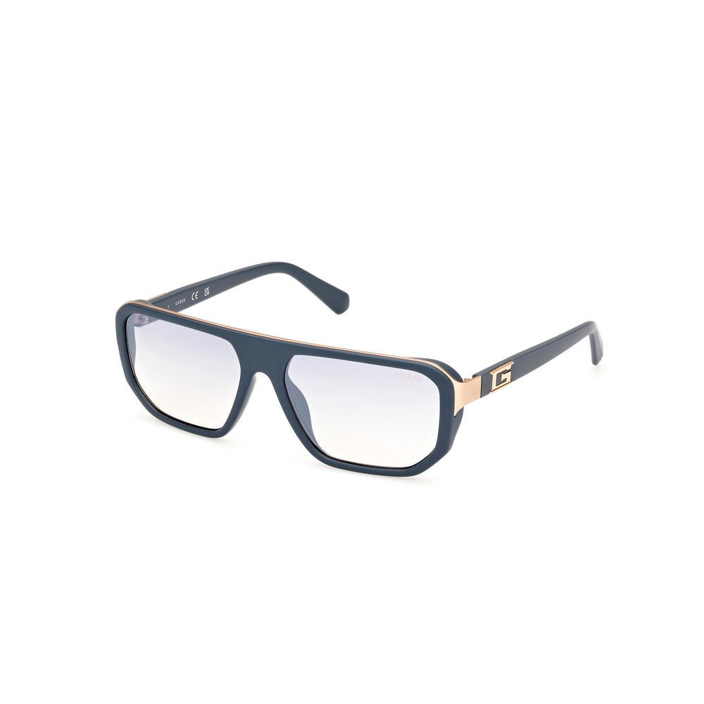 Guess Men’s Sunglasses – Grey Full-Rim Frame, Clear Lenses