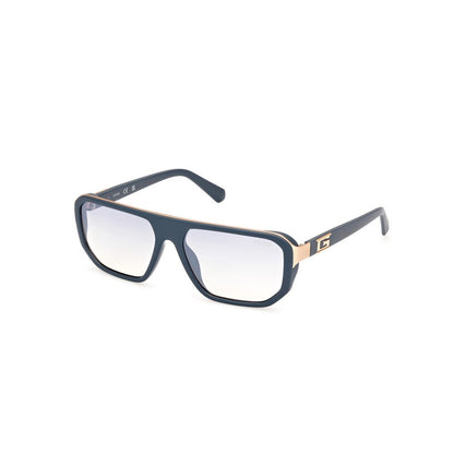 Guess Men’s Sunglasses – Grey Full-Rim Frame, Clear Lenses