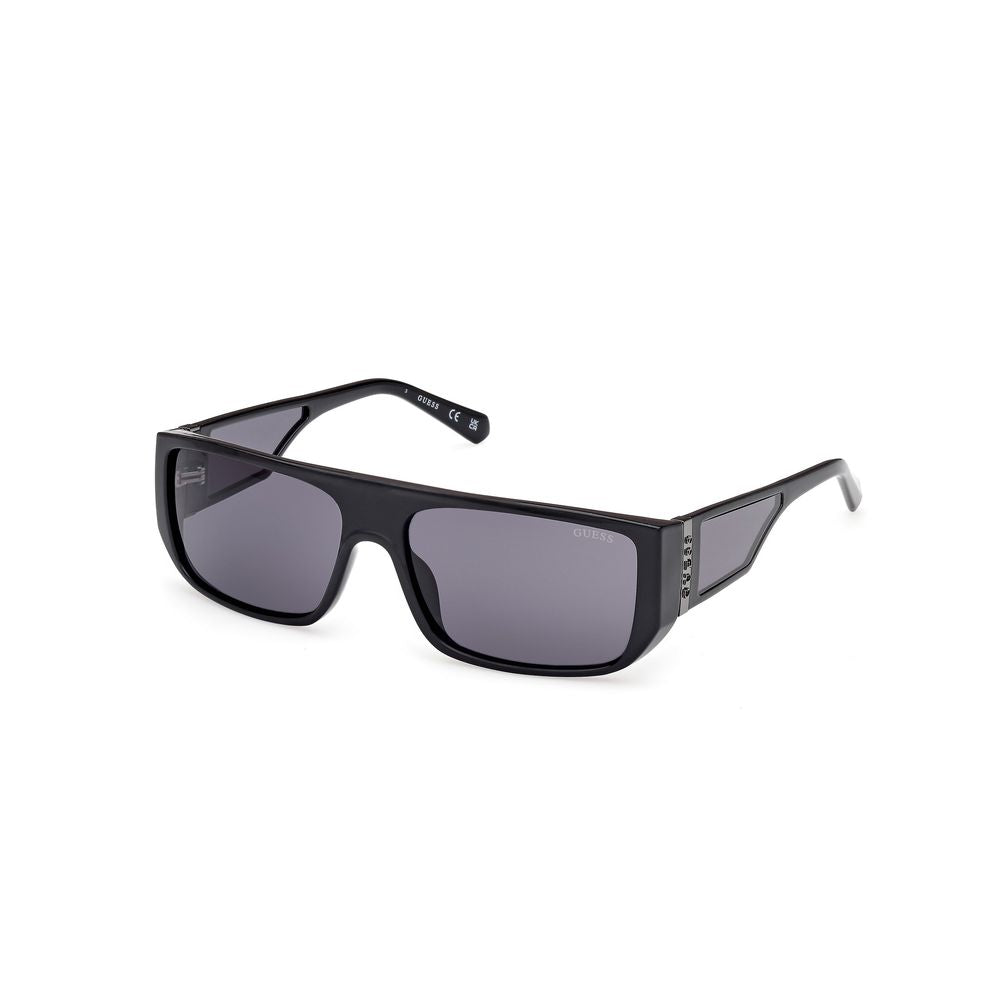 Guess Unisex Sunglasses – Black Full-Rim Frame, Grey Lenses