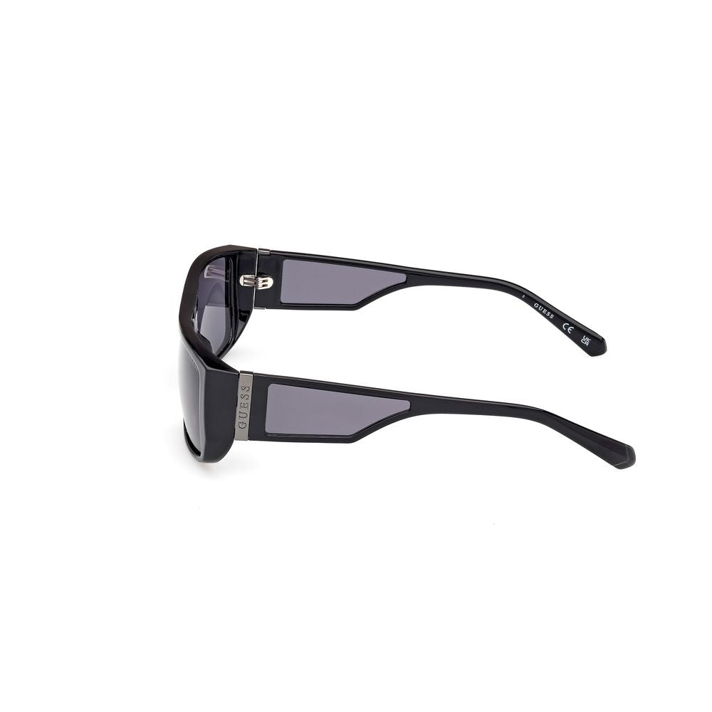 Guess Unisex Sunglasses – Black Full-Rim Frame, Grey Lenses