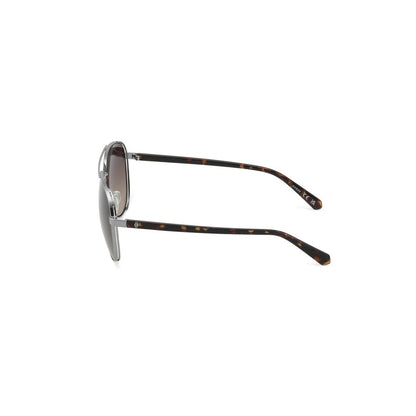 Guess Men’s Sunglasses – Grey Metal Frame, Brown Lenses