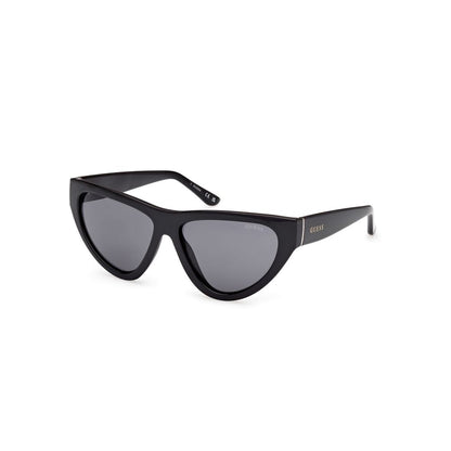 Guess Women’s Sunglasses – Black Resin Frame, Grey Lenses