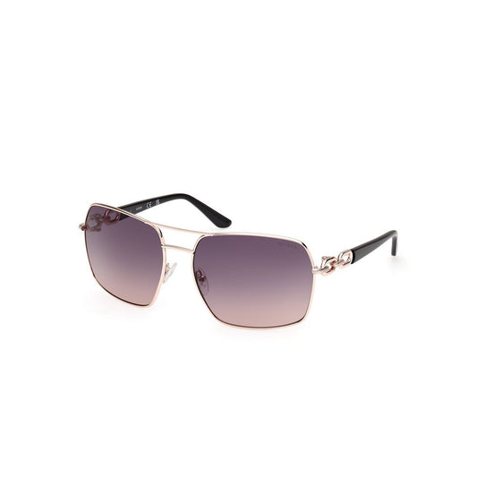 Guess Women’s Sunglasses – Pink Metal Frame, Grey Gradient Lenses