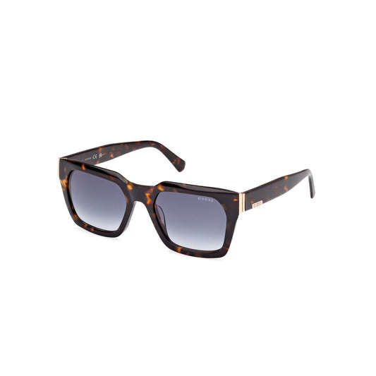Guess Men’s Sunglasses – Brown Acetate Frame, Blue Lenses