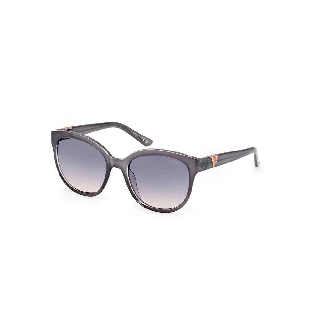 Guess Women’s Sunglasses – Grey Full-Rim Frame, Blue Lenses